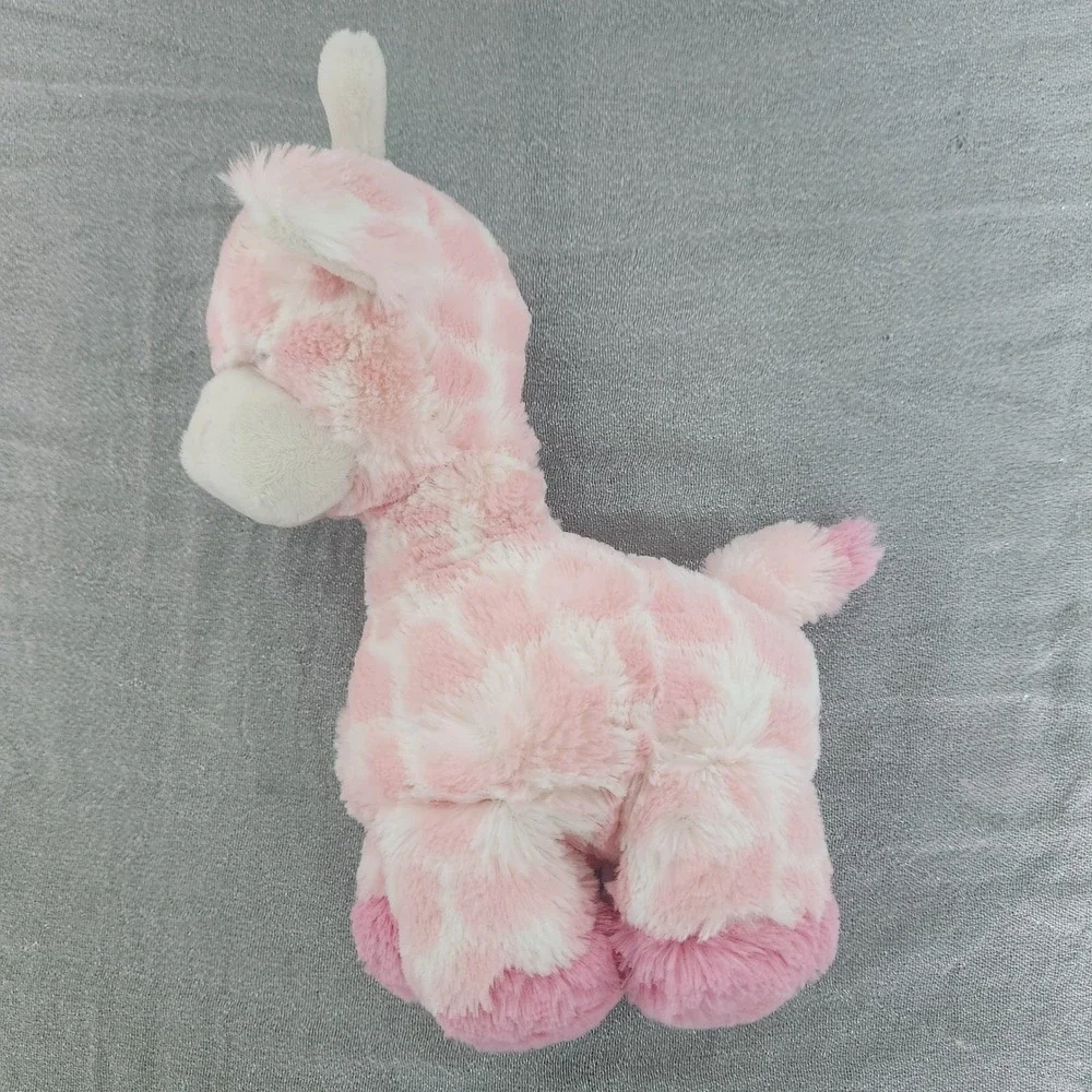 Ebba Aurora World Pink Spotted Giraffe Plush Rattle Stuffed Animal Toy 10